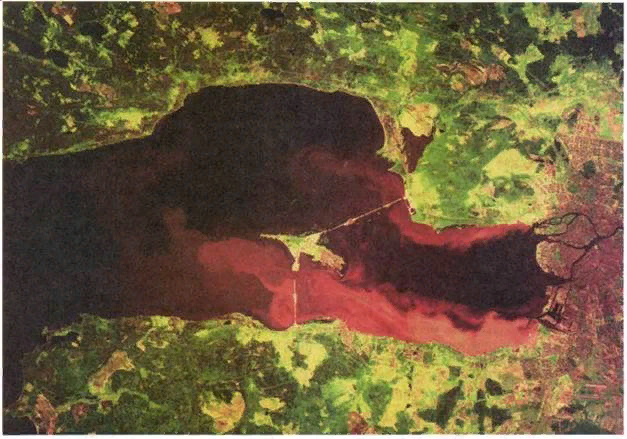На рисунке 3 представлен фрагмент космического снимка восточной части Финского залива.